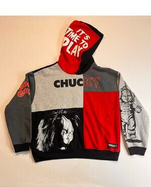 Chucky Halloween Horror Colorblock Hoodie Good Guys Universal XL